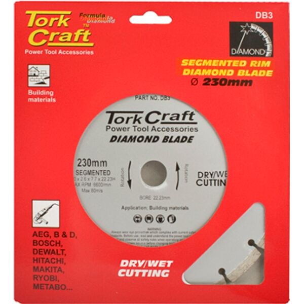Diamond Blade Segmented 230Mm
