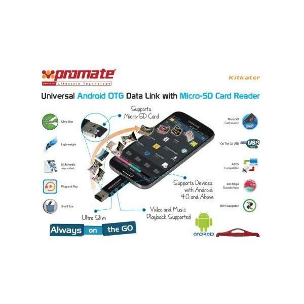 Promate Kitkater Universal Android OTG Data link with Micro