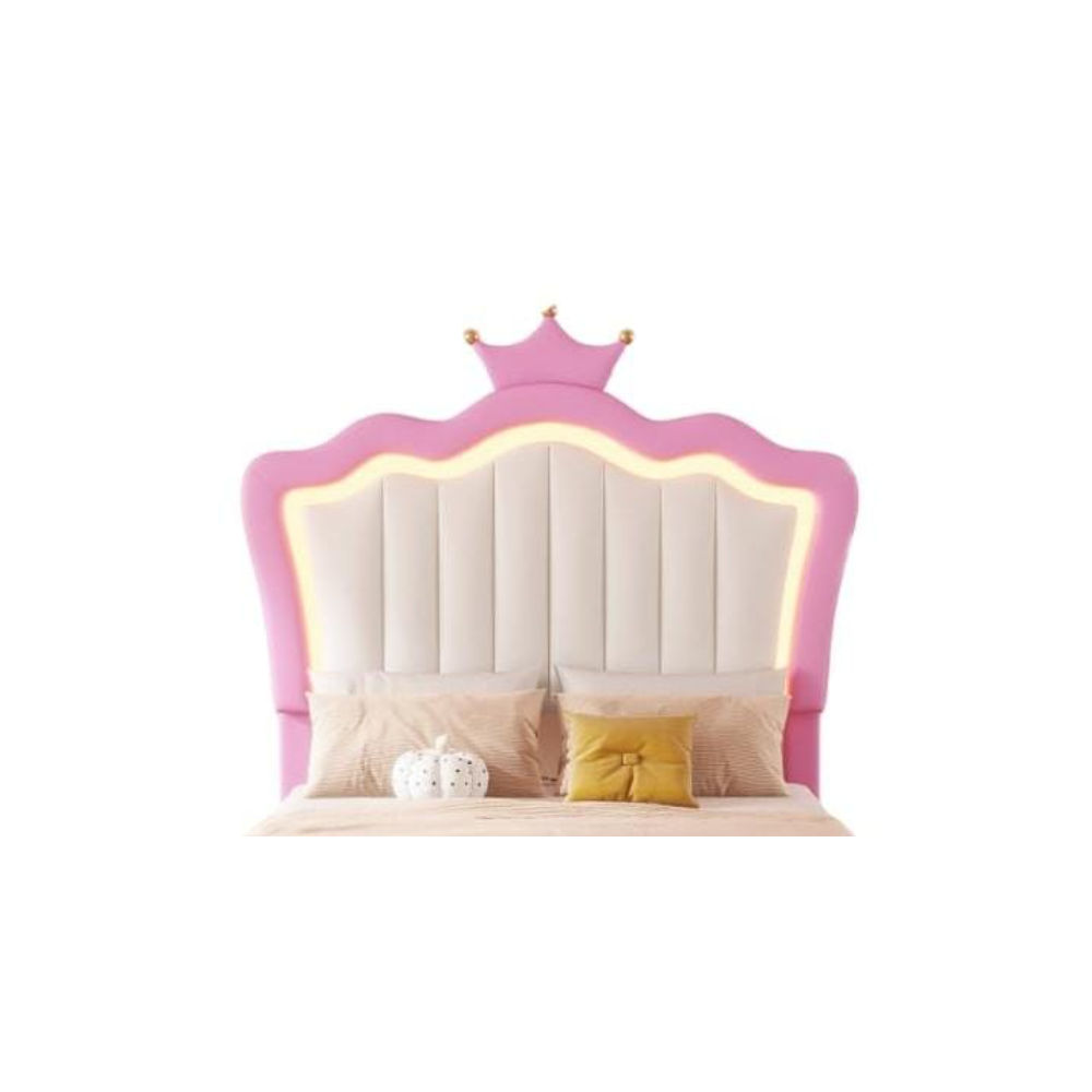 Pink Crown headboard Three Quarter