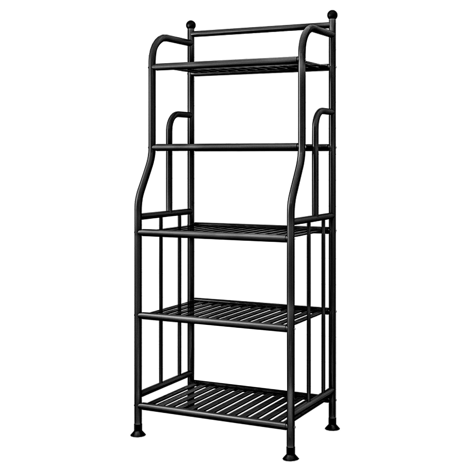 5 Tier Metal Storage Display Shelving Rack-Black