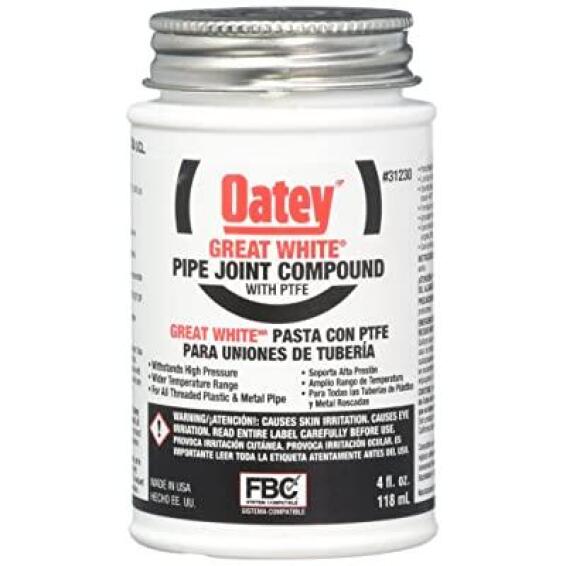 PIPE JOINT COMPOUND PTFE WHITE 118ML