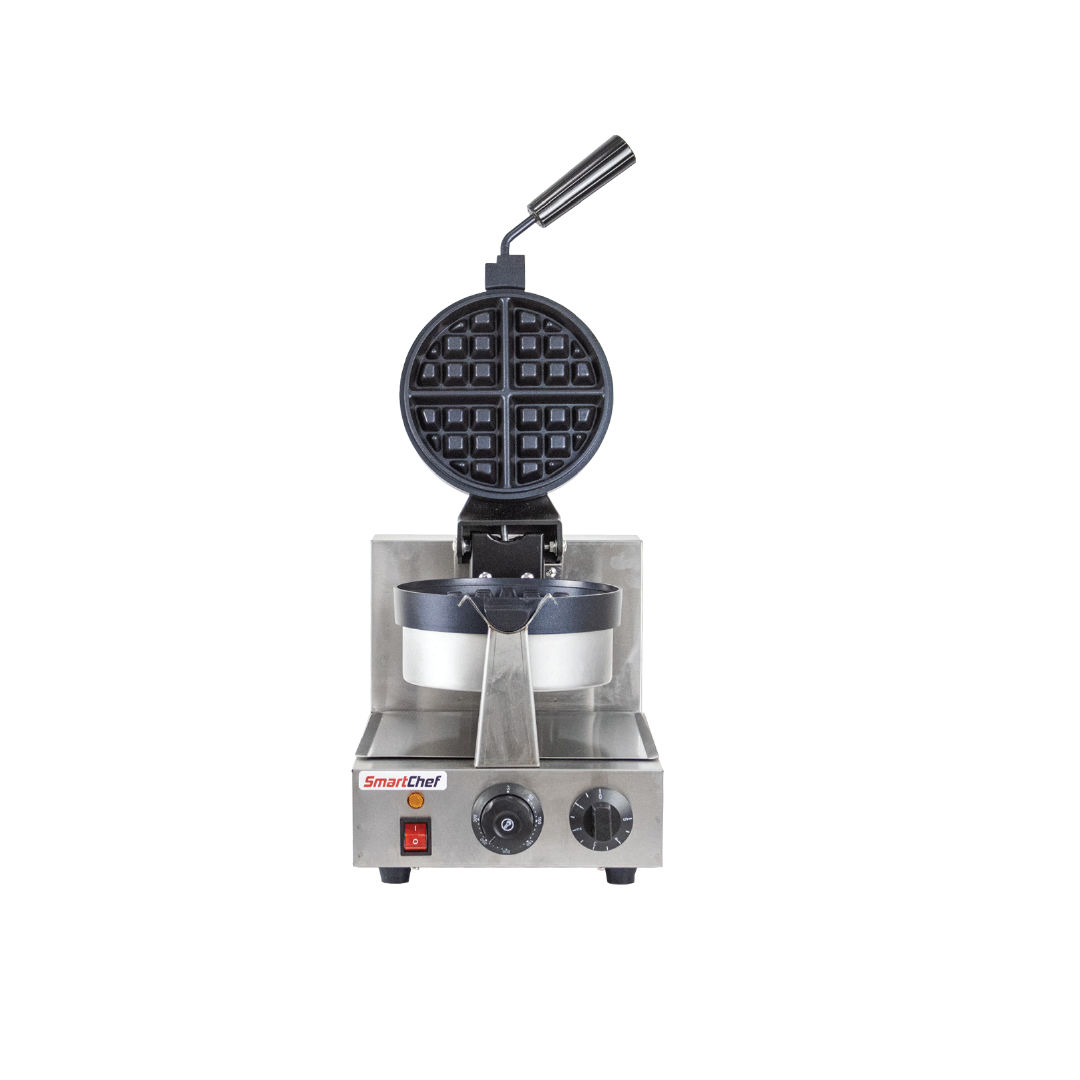Waffle Baker-Single Round Rotating - Smartchef