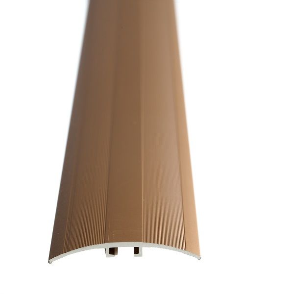 Aluminium Multi Cover Strip Light Bronze door Strip Undrilled- 2500 x 44 x 2mm