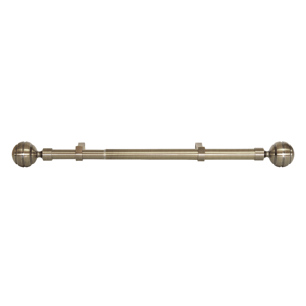 25-28 Exp Rod Sng Ridged Ball Finial Brnz 2.2-4.0