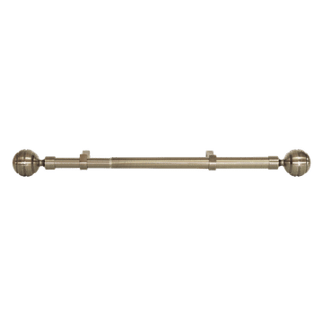 25-28 Exp Rod Sng Ridged Ball Finial Brnz 2.2-4.0