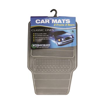 Stingray - 4Pc Heavy Duty Classic Mat Set - TT8023 (Grey)