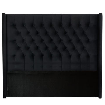 Nu Dekor - Diamante Headboard - Queen - Black