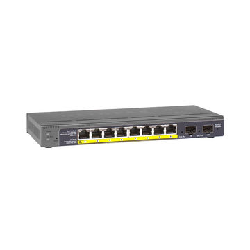 NETGEAR SWITCH 8 PORT POE; 8XPOE PORTS; 2XSFP (FIBRE)