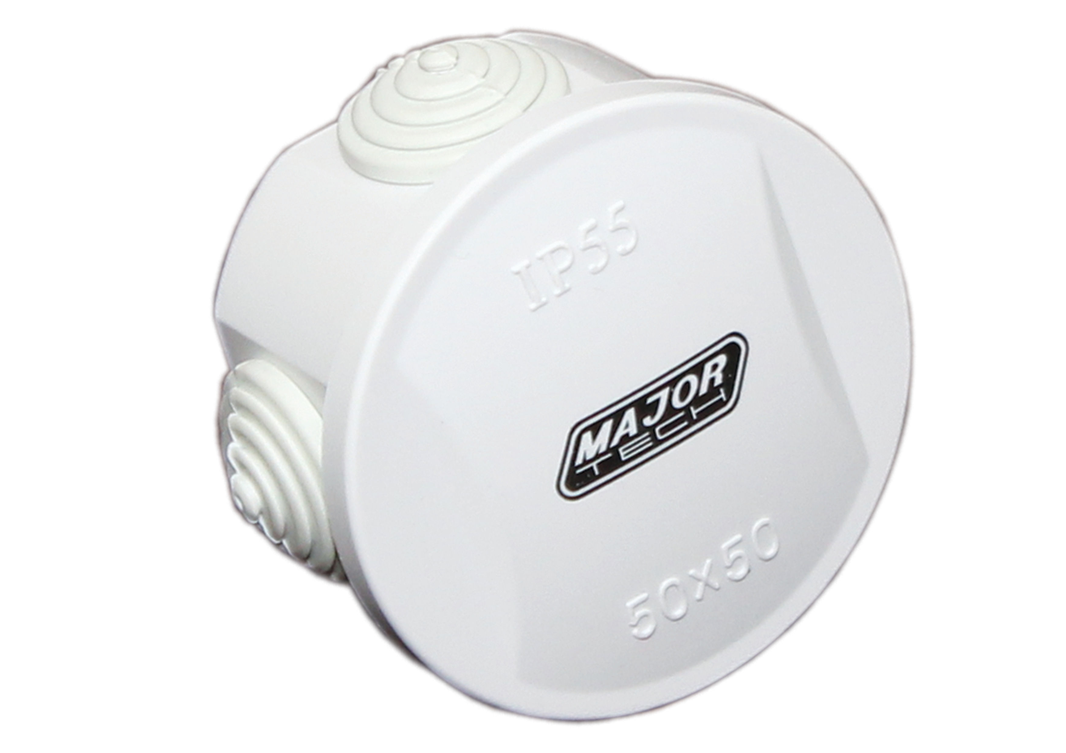 50mm x 50mm IP55 Junction Boxes with Rubber Gland Pack of 5 (VJ55R) - VETi