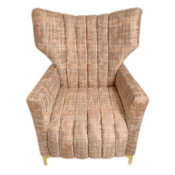 Designer Concepts Altagracia Elephant Wingback Chair - Brown