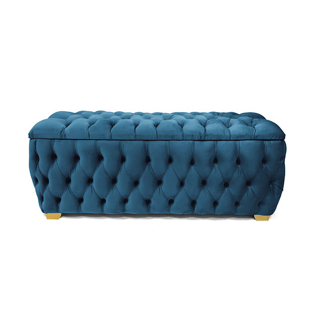Ava Large Storage Boxes - Double-Blue