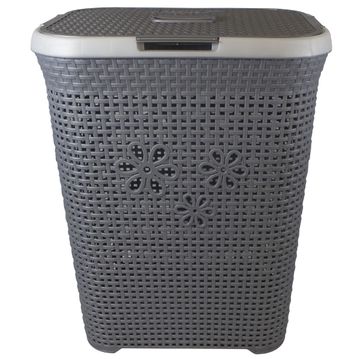 Otima Daisy Laundry Basket 50L - Silver