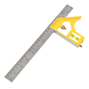 Deli 300mm Combination Square, 0/45/90 Leveling, Double-Milled & Side-Reading