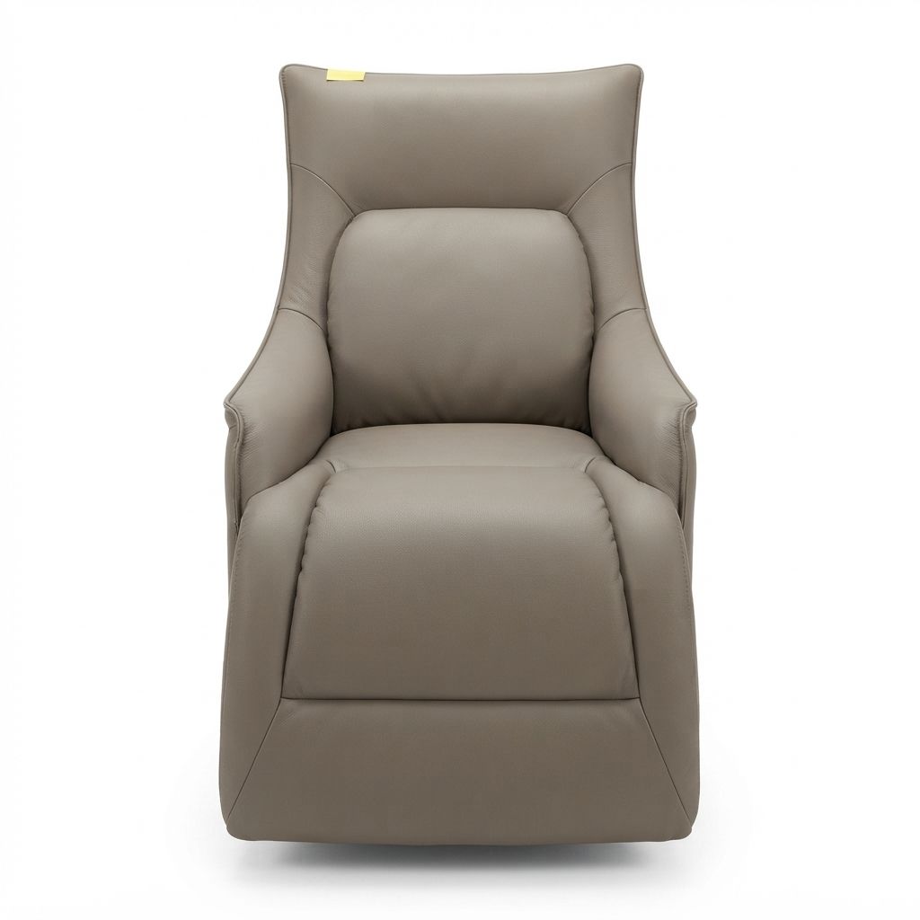 Modern Ergonomic Faux Leather Lounge Recliner Chair