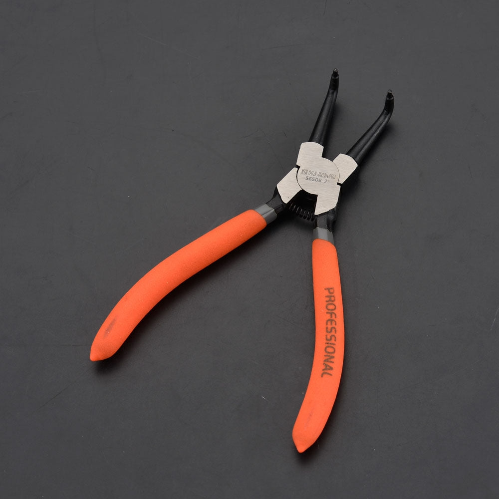 HARDEN Circlip Plier Internal Bent Jaw 7" (170mm)