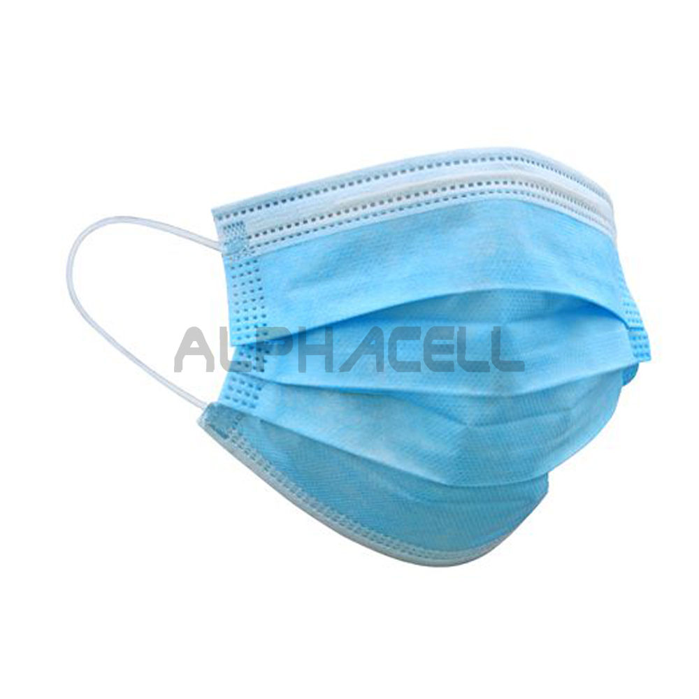 FACE MASK - 3 ply disposable blue - 1 PIECE (box)