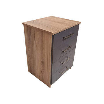 Cambridge 4 Drawer Pedestal - Sahara & Storm Grey