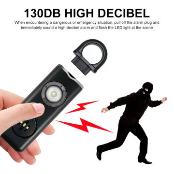 LED Personal Alarm - Black