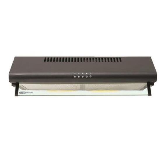 Defy 600 Slimline Cookerhood Black W60xD50xH15cm