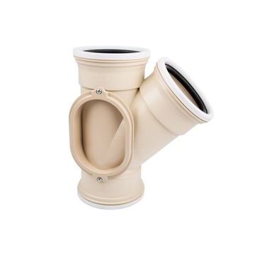Waste Junction 45Deg Ug I.E Rh 110mm Sabs - 2 Pack