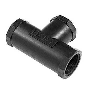 Emjay - Poly Female Tee 3/4 Inch Bsp (20mm) - 2 Pack