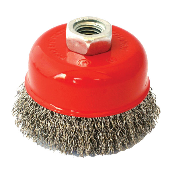 Wire Cup Brush 75 X M14 Crimped Stainless Steel Tcw