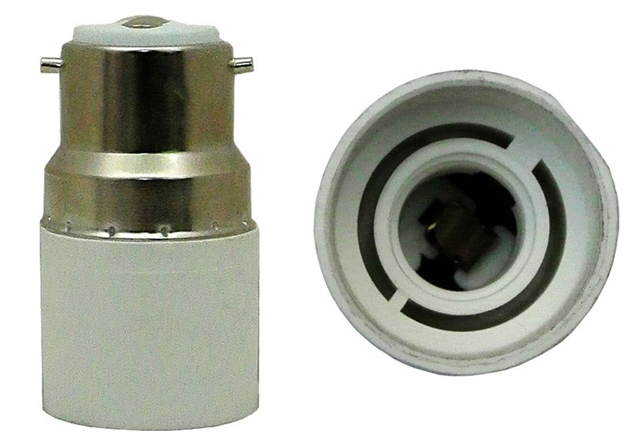 Converter B22 (bottom) to E14 (top)