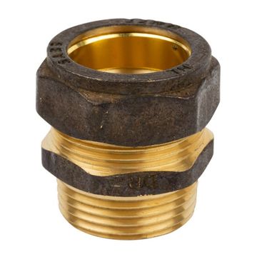 Compression Brass Coupler C x MI 15mmx1/2"