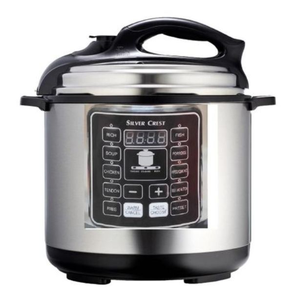 silver Stainless steel Electric Pressure Cooker