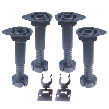 ROCO Levelling Adjustable Legs With Clips 100mm - 150mm ( 4 Pack )