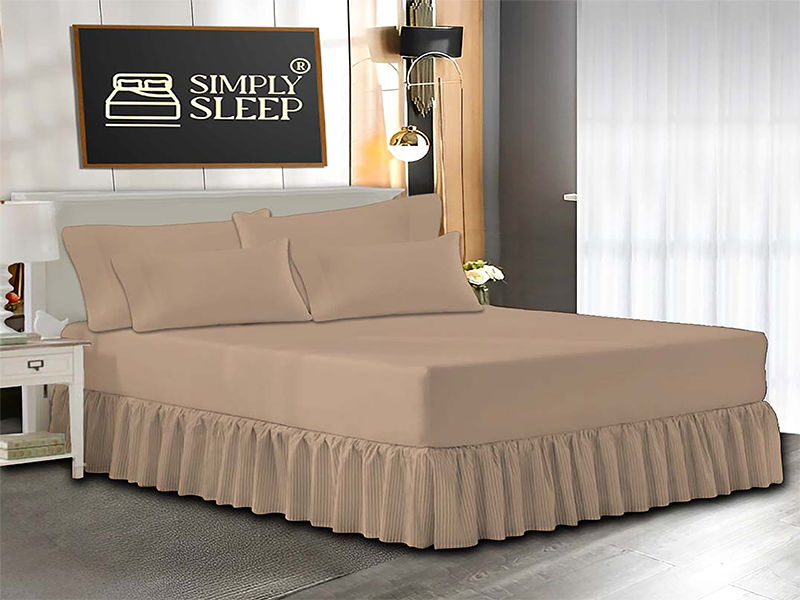 Simply Sleep - Everyday Collection - 05 Piece Combo Set - 90GSM - Hazelnut - Queen (1pc)