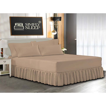 Simply Sleep - Everyday Collection - 05 Piece Combo Set - 90GSM - Hazelnut - Queen (1pc)