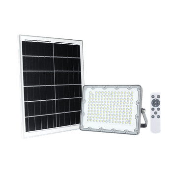SOLAR 100W LED FLOODLIGHT,15W PV PAN 3.2V/15AH BAT & REMOTE