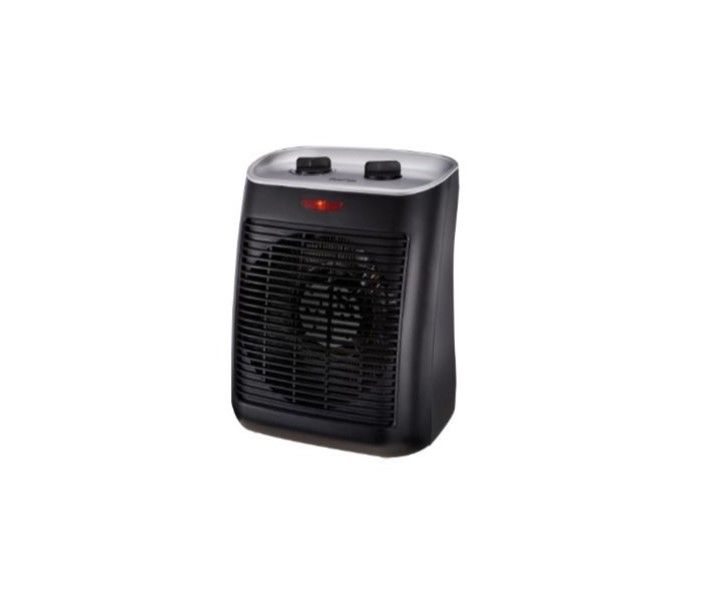 Russell Hobbs Portable Fan Heater Black Fan Heater Suitable for Desk (Black)