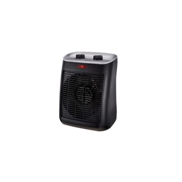 Russell Hobbs Portable Fan Heater Black Fan Heater Suitable for Desk (Black)