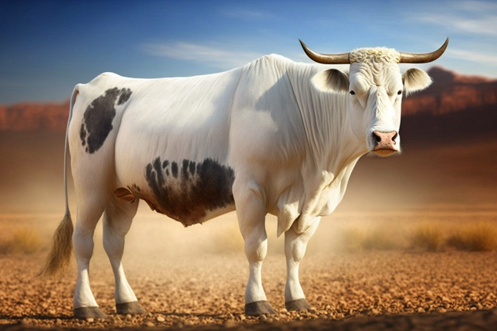 Canvas Wall Art - Boran Cattle Breed  - B1409 - [120 x 80 cm]