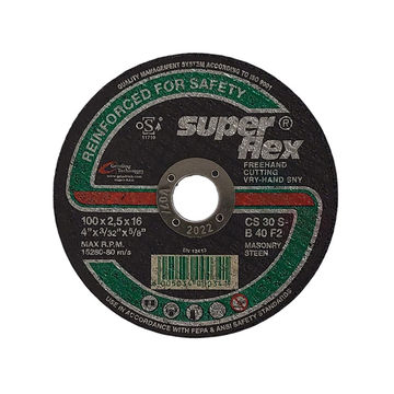 SUPERFLEX Abrasive Disc Cutting Stone 100mm x 2.5mm x 16mm