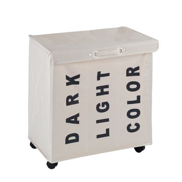 WENKO - 116L - 3 COMPARTMENT LAUNDRY BASKET - TRIVO RANGE - BEIGE