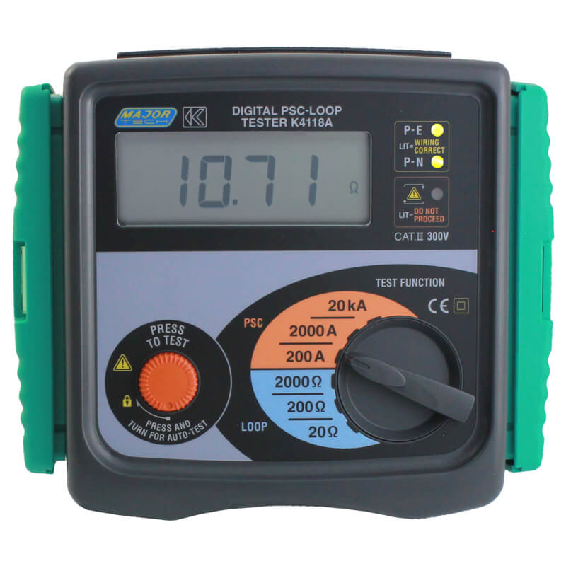 Loop Impedance and PSC Tester (K4118) - Major Tech
