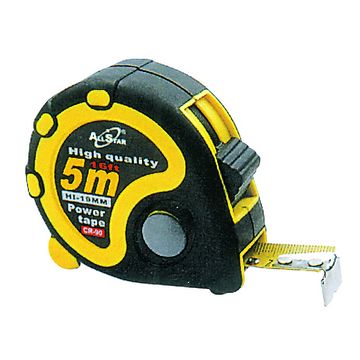 3Mx16mm Contractor Rubber Tape Measure. Double Stop
