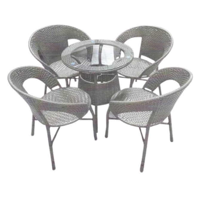 Patio Set - 5 Piece - Silver Grey Colour