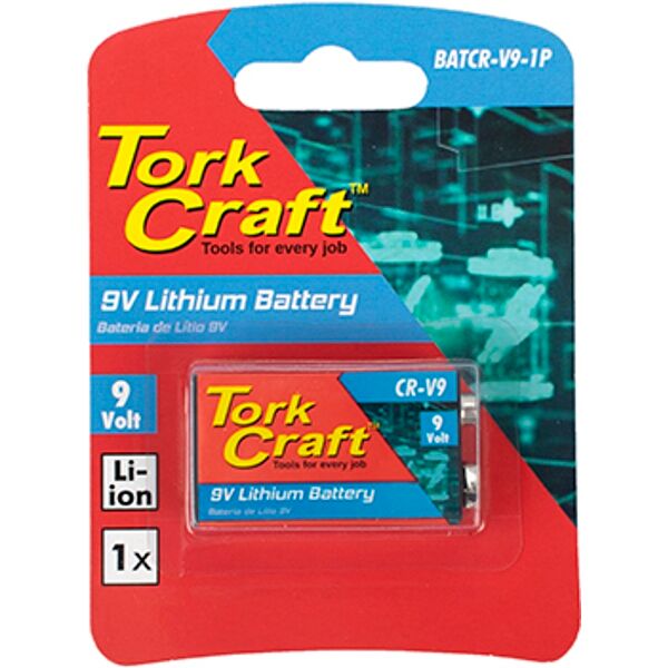 Battery 9V Lithium X1 Per Card (Moq 30)