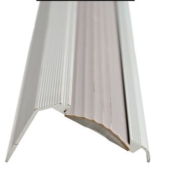 Aluminium Angle Edge Silver with Insert Undrilled 2500 x 44 x 28 Stair Profile Aluminium