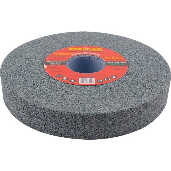 Grinding Wheel 150X25X32Mm White Coarse 36Gr W/Bushes For Bench Grinde