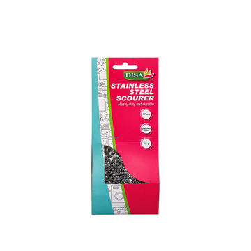 Scourer - Spiral Design - Stainless Steel - Silver - 24 Pack