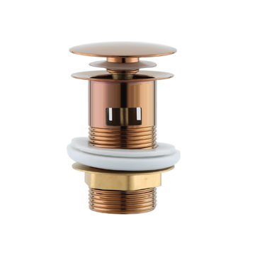 WASTE BASIN POP UP - SLOTTED - ROSE GOLD