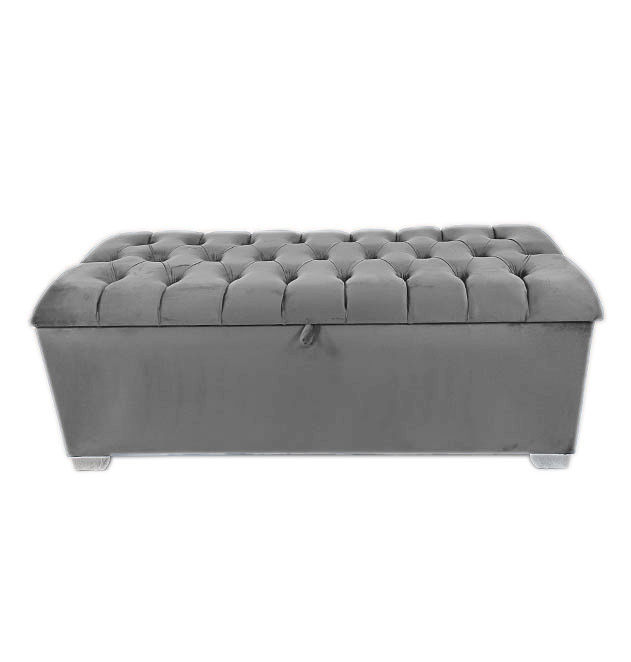 Designer Concepts Connor Storage Box - Large- King- Grey