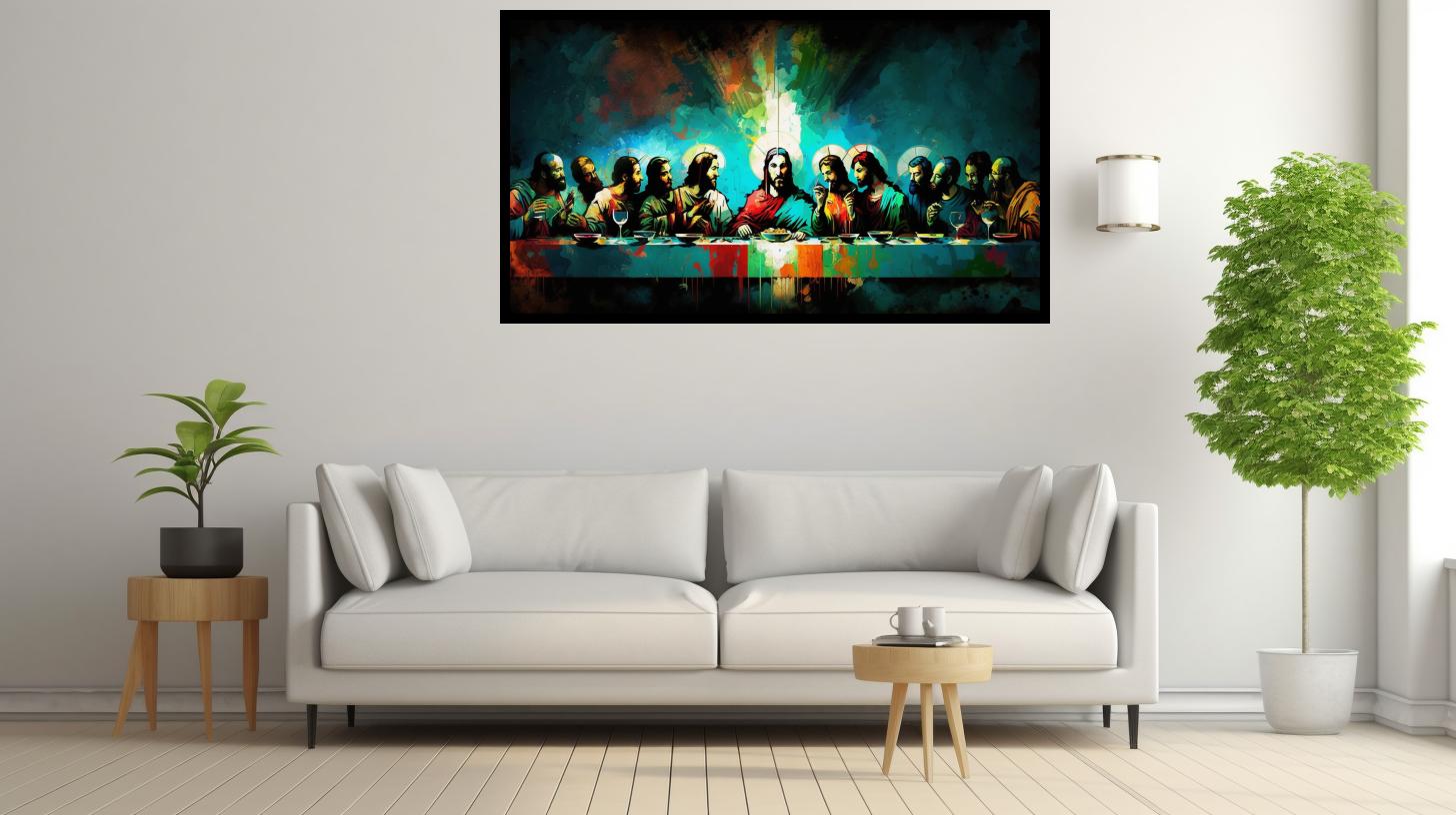 Canvas Wall Art - The Last supper - B1005 - [120 x 80 cm]