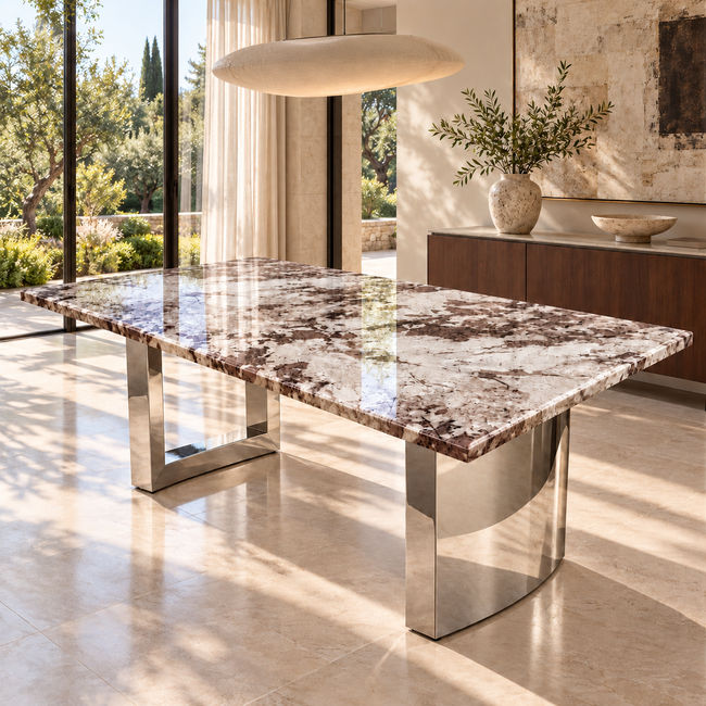 KC FURN – Alessia Premium Marble Dining Table