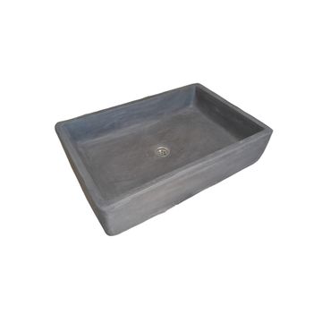Charcoal Cement Basin Concrete Sink, Kitchen or Bathroom 605 x 410 x 130mm